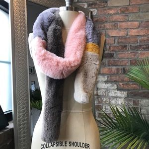 💕 Multi Color Fur Stole 💕